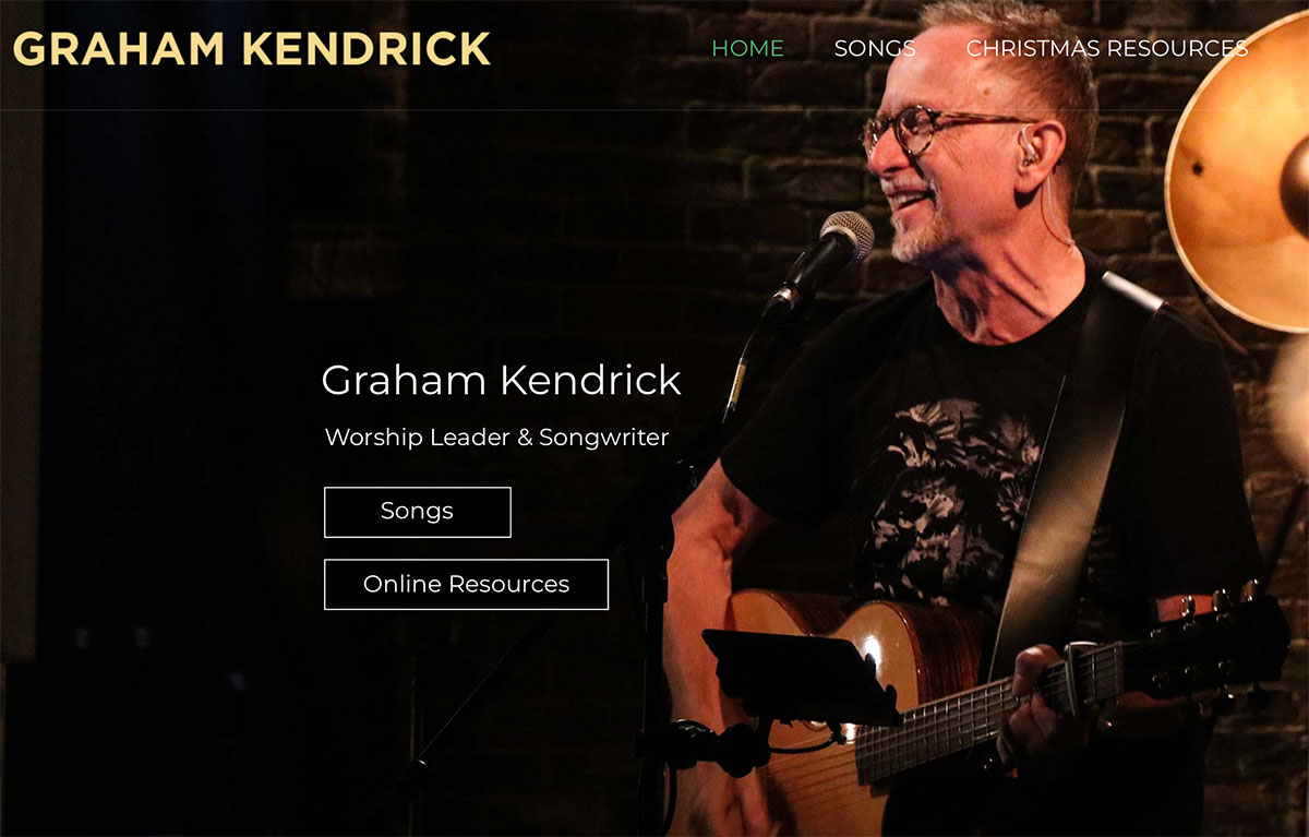 Graham Kendrick Website designed by Press Creative StoryBrand Guides